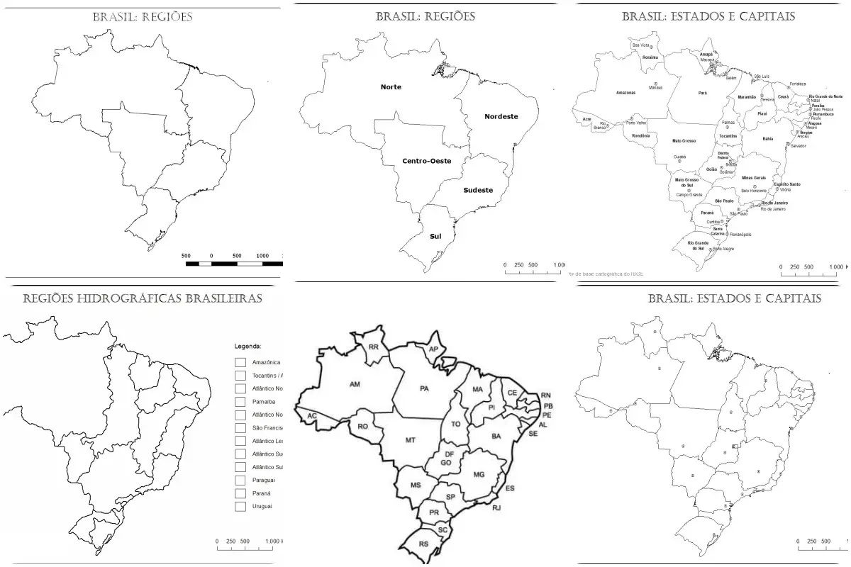Mapa Estados Brasil Para Colorir Infoupdate Org
