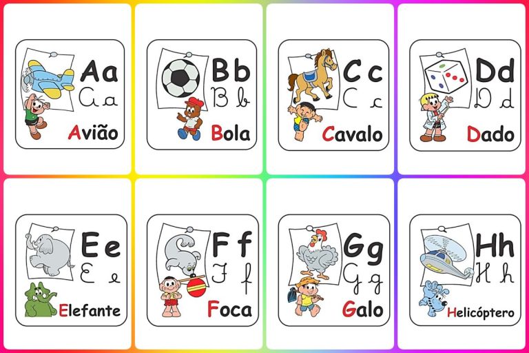 Alfabeto ilustrado Turma da Mônica para imprimir - Educarolando ...