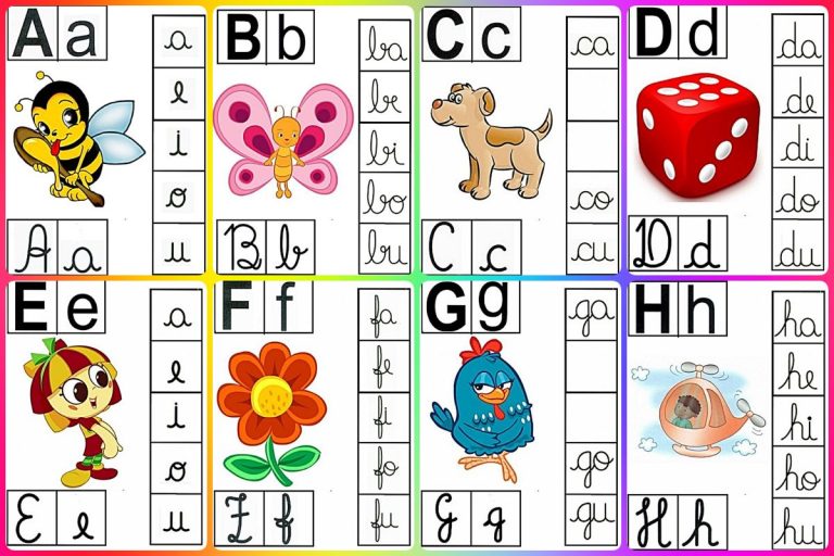 Alfabeto Ilustrado Com Silab Rio Para Imprimir Educarolando Aprender Brincando