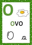 Alfabeto ilustrado verde 15