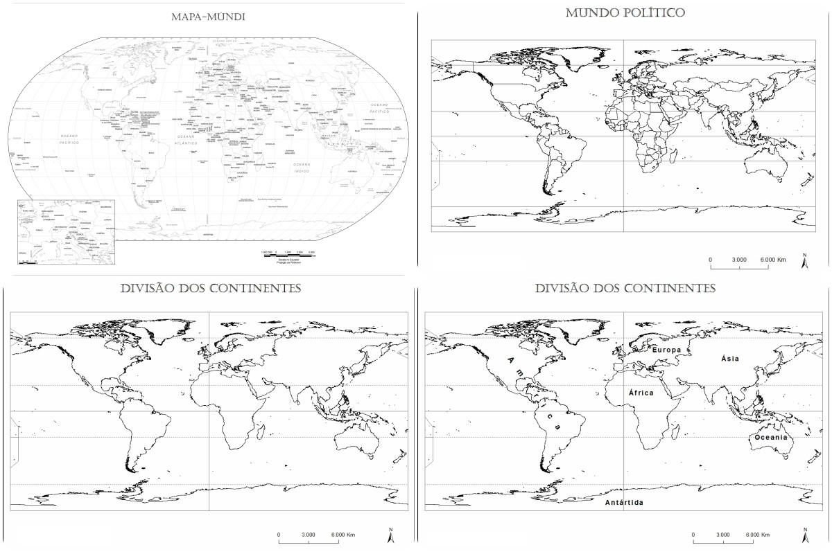 Mapa Mundi Para Colorir 0753