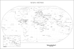 Mapa mundi para colorir