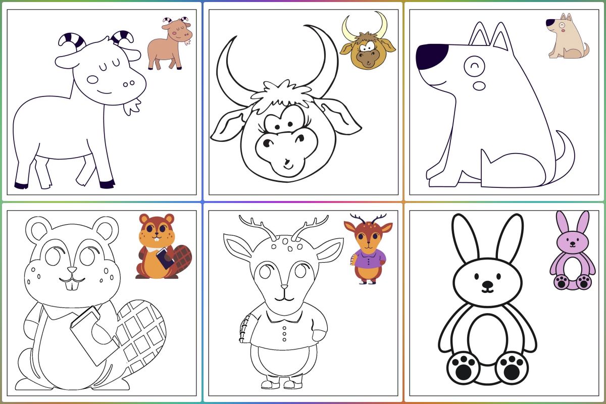 Animais para colorir - Mais de 100 desenhos para imprimir