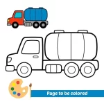caminhão para colorir