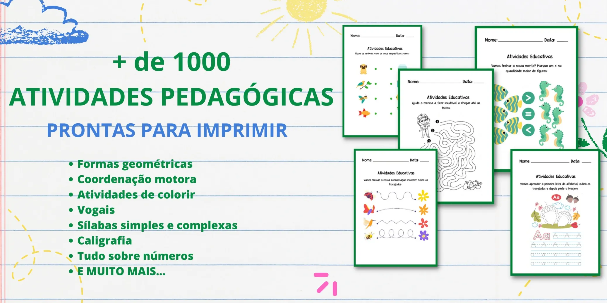 Desenhos de animais para colorir, Atividades Educativas, Ler e