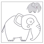 elefante para colorir 2