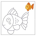 peixe para colorir