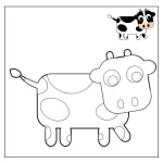 vaca para colorir 2