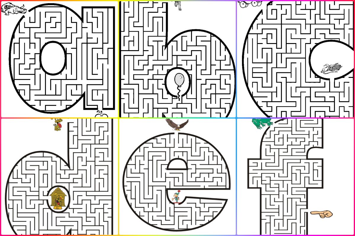 atividades Atividade labirinto alfabeto minúsculo para imprimir