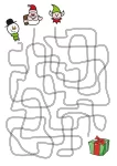 Labirinto natalino para imprimir (1)