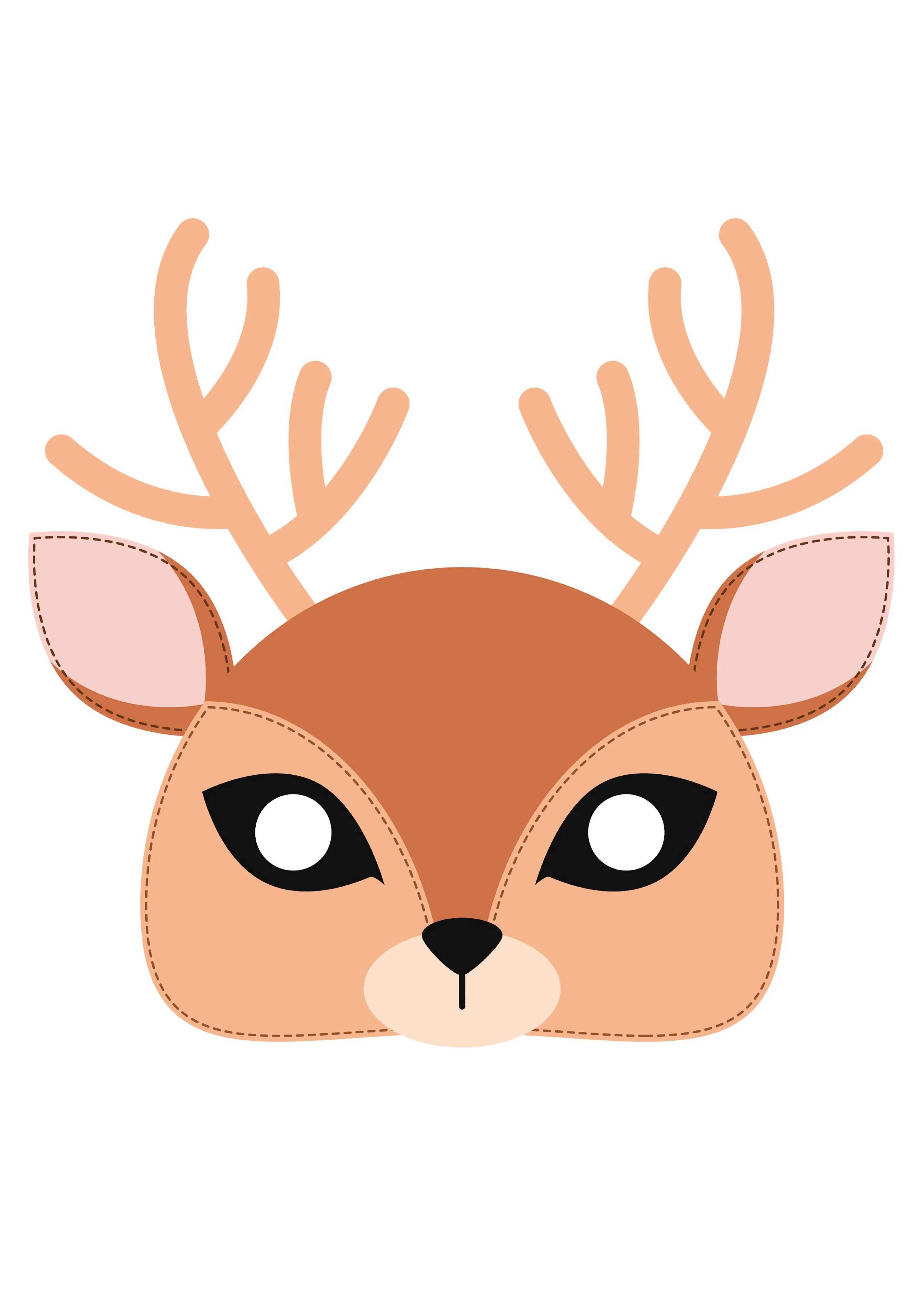 Máscara Cervo para imprimir