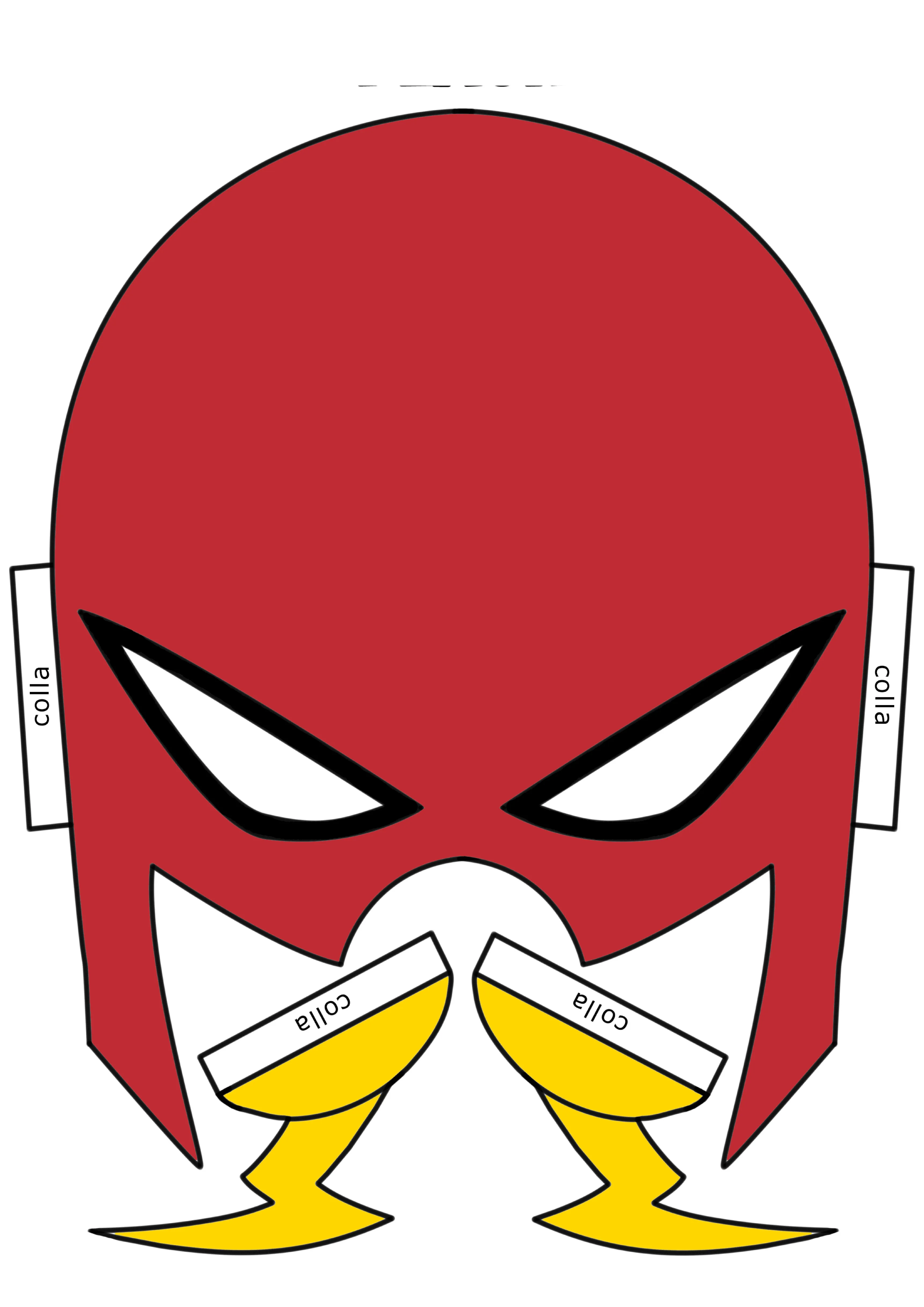 Máscara Flash para imprimir