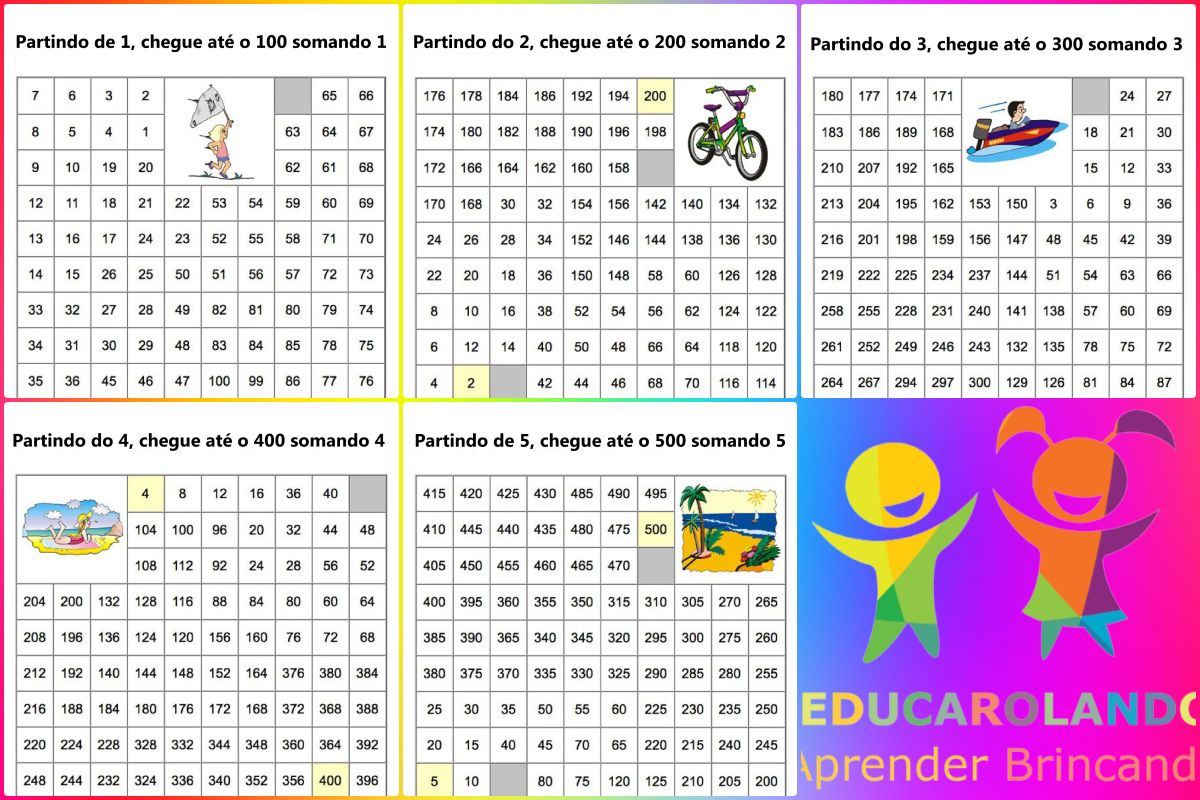 Atividade labirinto matemático para imprimir