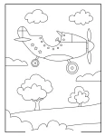 avião para colorir (2)