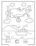 avião para colorir (3)