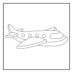 avião para colorir (3)