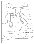 avião para colorir (4)