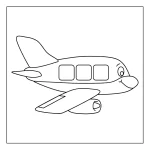 avião para colorir (4)