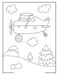 avião para colorir (6)