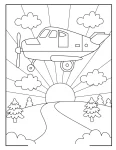 avião para colorir (8)