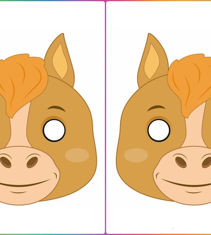 Máscara Cavalo para imprimir