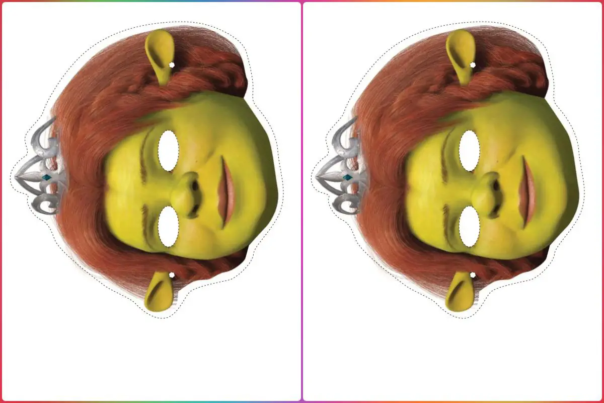Máscara Fiona para imprimir