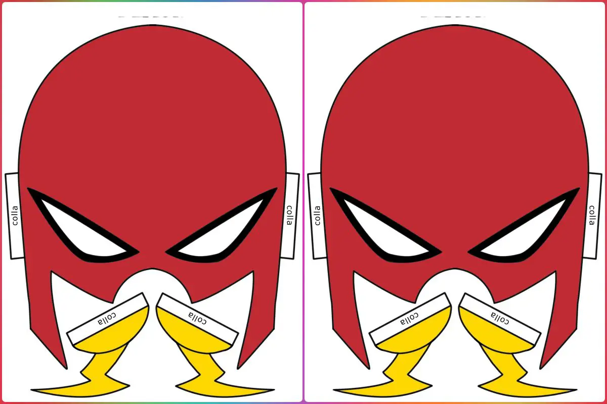 Máscara Flash para imprimir