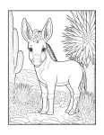 burro para colorir (1)