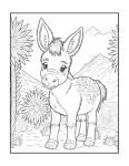 burro para colorir (2)