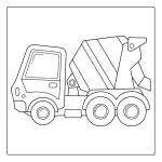 caminhão concreto para colorir (1)