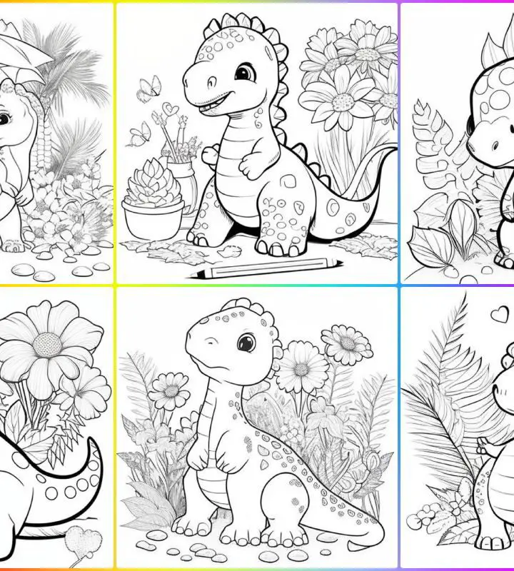 dinossauro para imprimir (1) - Educarolando - Aprender brincando