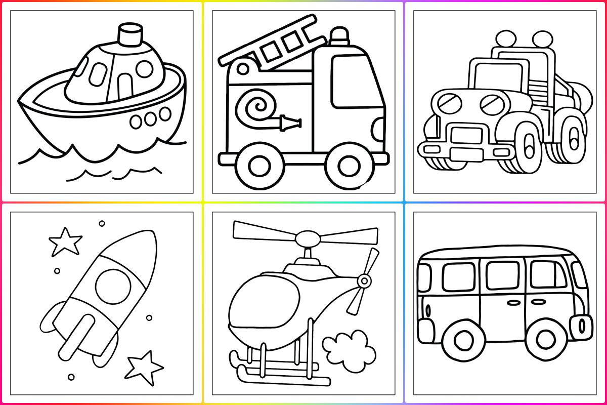 Desenhos para colorir de desenho de um caminhão de transporte para colorir  