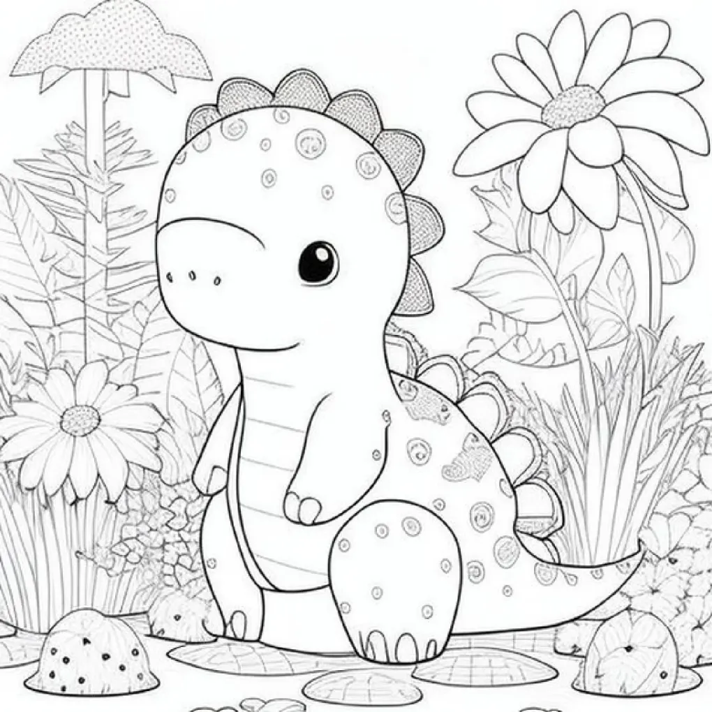 dinossauro para pintar (1) - Educarolando - Aprender brincando