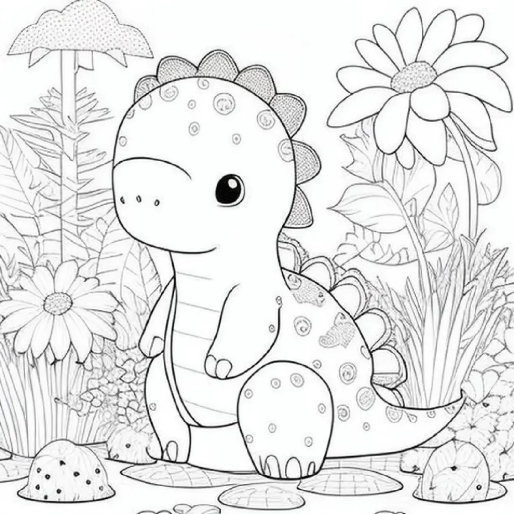 dinossauro para pintar (13) - Educarolando - Aprender brincando