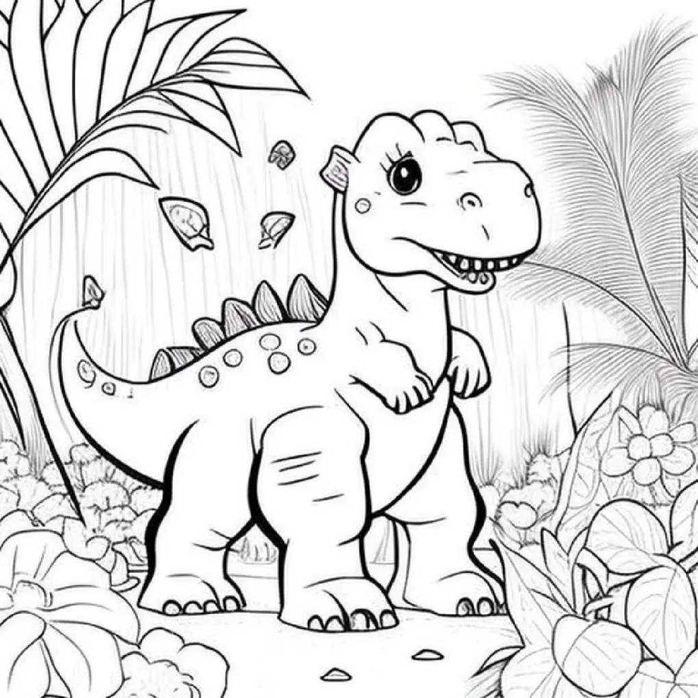 dinossauro para pintar (11) - Educarolando - Aprender brincando