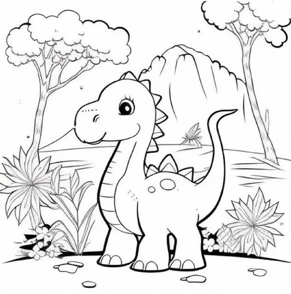 dinossauro para imprimir (1) - Educarolando - Aprender brincando