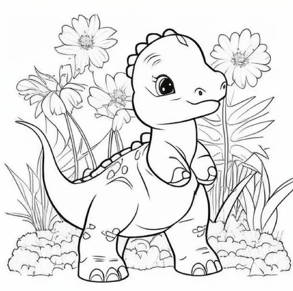 dinossauro para pintar (11) - Educarolando - Aprender brincando