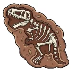 fóssil t rex