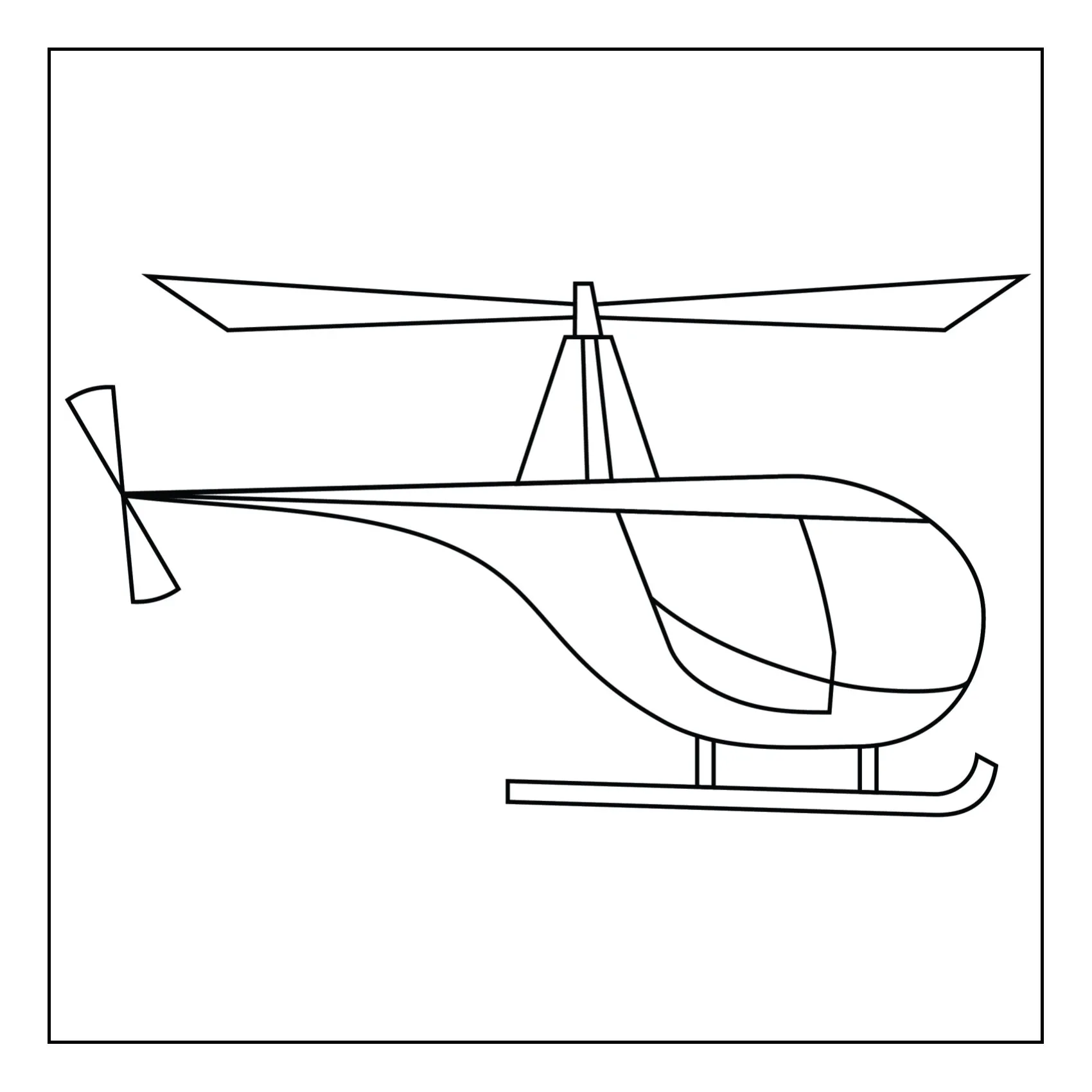 Vamos colorir o helicóptero – Pintura - Atividade Educativa para