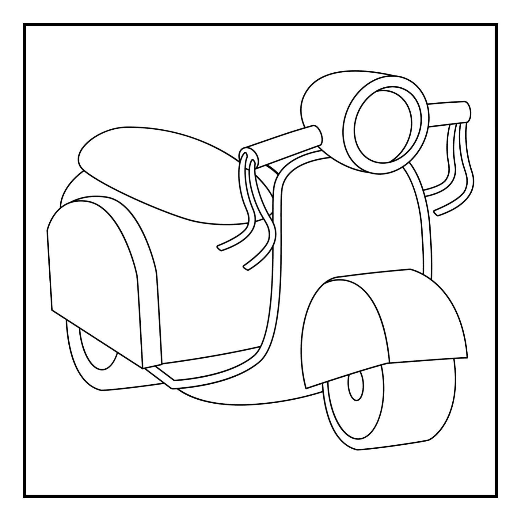 moto para colorir (3) - Educarolando - Aprender brincando