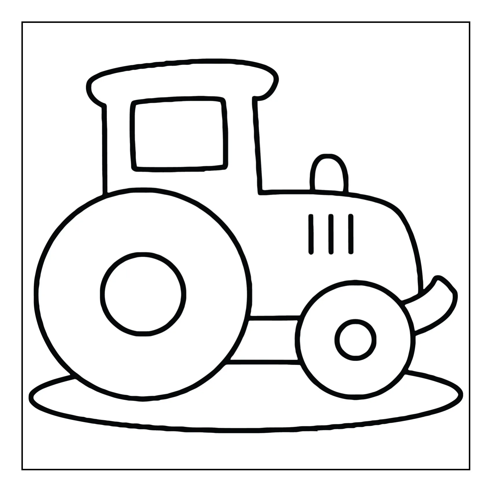 Desenho de Tractor para Colorir - Colorir.com