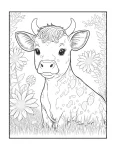 vaca para colorir