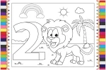 Animais e números para crianças colorir (4)
