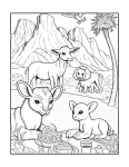 Animais fazendo picnic para colorir (47)