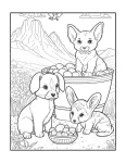 Animais fazendo picnic para colorir (59)