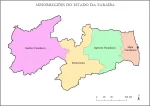 Mapa da Paraíba – Mesorregiões