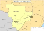 Mapa da Região Centro Oeste