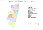 Mapa da Região Metropolitana do Recife