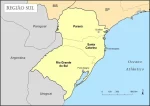 Mapa da Região Sul