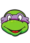 Máscara Donatello Tartarugas Ninja para imprimir